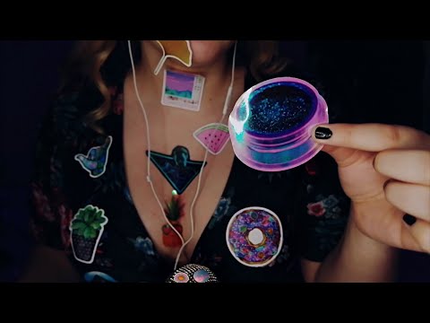 ASMR Stickers On Microphone and Me *Sticky Sounds*