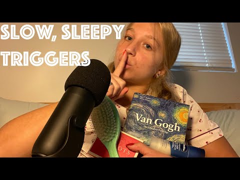 ASMR: Slow Triggers To Put You To Sleep: Reading,Tapping,etc😴