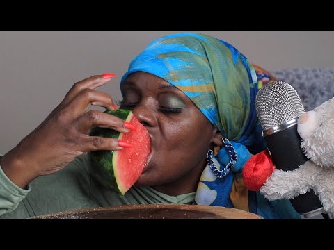 FRESH AIR WITH WATERMELON ASMR EATING SOUNDS