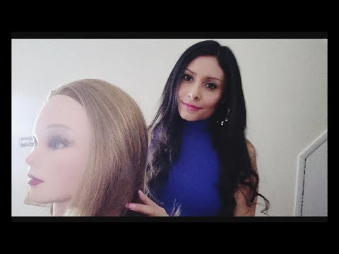 ASMR~ Spa head massage  (Hair brushing) and makeup application