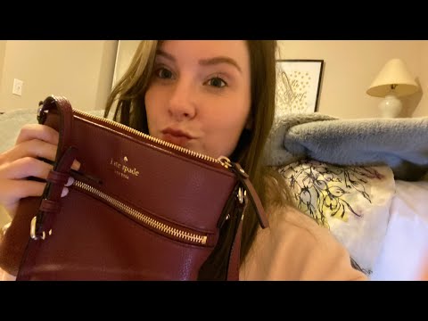 MY FIRST ASMR VIDEO💕 What’s in my bag?