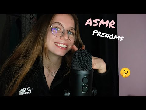 ASMR je chuchote vos prénoms (ear to ear) - whispering your names 😯