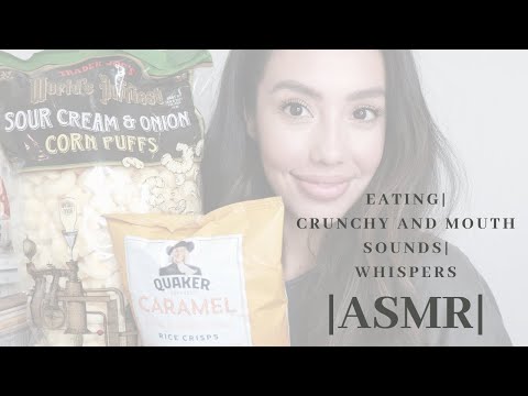 ASMR|EATING|CRUNCHY AND MOUTH SOUNDS|WHISPERS