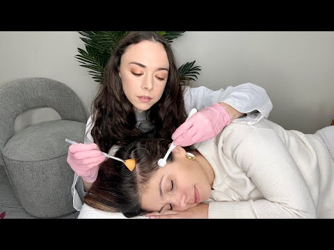 ASMR Scalp Check | Detailed Exam +Treatment (Sensory Tests, Sharp or Dull, Hair Brushing)Real Person
