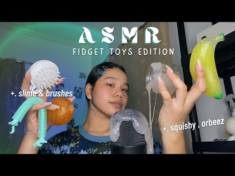 ASMR | Fidget Toys [ Squishy, Ocean, Brushing Sounds ] 🇵🇭