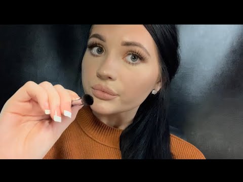 ASMR| FAINT WHISPER RAMBLE (FACE BRUSHING & PERSONAL ATTENTION)