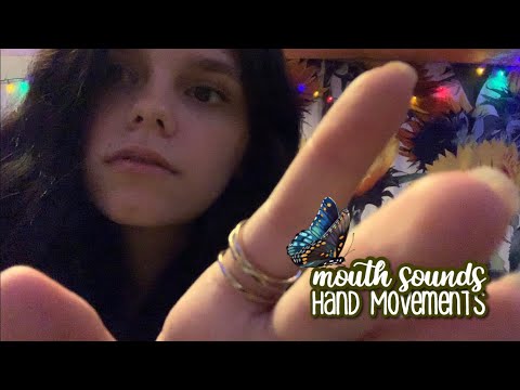 ASMR mouth sounds & hand movements 🍊 lofi