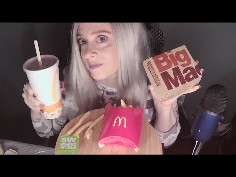 ASMR McDonald's Big Mac Mukbang | Whispered Ramble Life Update