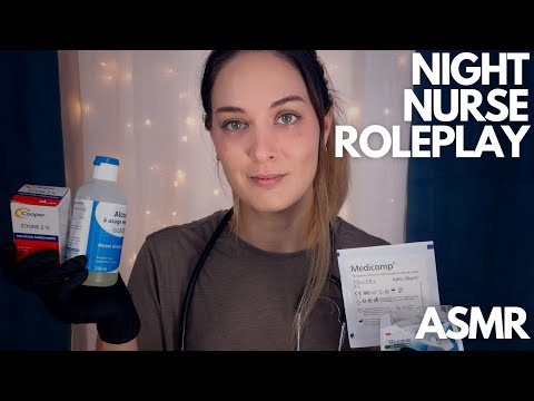 ASMR | Night nurse checks on you and changes your dressing (Medical roleplay | Soft spoken)