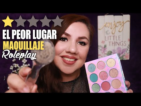 Maquillaje en el PEOR Salon de Belleza de la CIUDAD / ASMR Español / Murmullo Latino