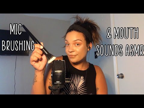 ASMR- Mic Brushing and Mouth Sounds