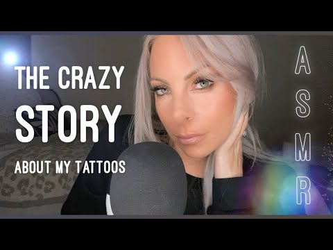 ASMR • All About My Tattoos • Mic Brushing • Soothing Gentle Whispering For Tingles