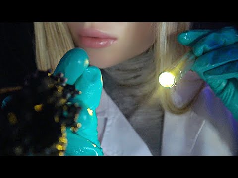 ASMR Doctor Peaches Remove Something from Your Face (Roleplay, Whispering, Face Massage)