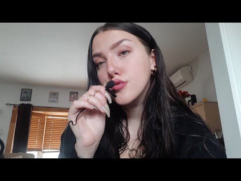 ASMR mouth sounds and hand movements