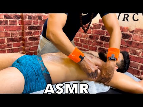 ASMR Stress Relief Treatment | Asmr Massage Therapy In Barber Shop