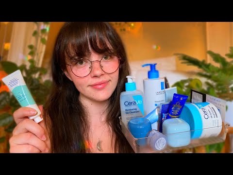 ASMR Blue Skincare | Pampering You at the Spa (layered sounds, personal attention, whispered)