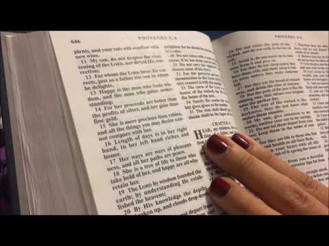 ASMR ~ Bible Reading: Proverbs ( 1 - 6) ~  Whispering
