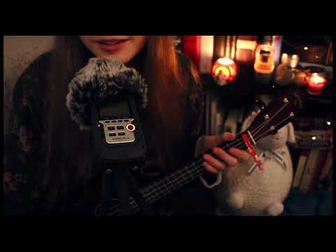 songs for insomniacs and caterpillars ♥  soft singing with ukulele ~ asmr