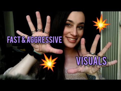 ASMR Fast & Aggressive Visuals ~ FIREWORKS Trigger 🎆 (Flicking, Finger Snapping)