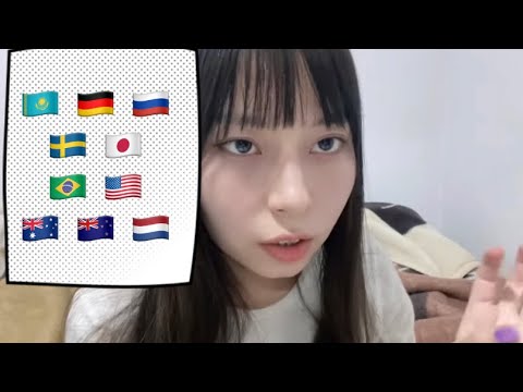 CRAZY KAZAKH GIRL ASMR ~ trying to speak my audience languages (Kazakh, russian, japanese, german)