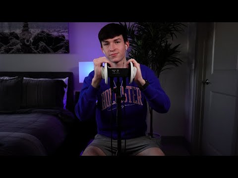 Massaging your ears with lotion ASMR