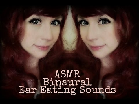 ASMR Binaural Ear Eating . Intense Layered Chewing Sounds