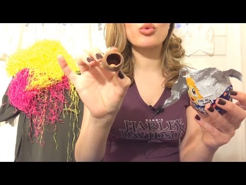 Unboxing Easter Candy Package (ASMR Eating & General Sounds)
