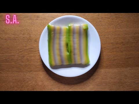 Asmr || Vietnamese Layer cake [Da lợn Banh] Eating Sounds (NOTALKING)