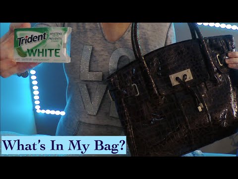 ASMR Gum Chewing Ramble | What's In My Bag | Close Whisper