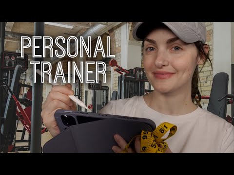 ASMR | Personal Trainer Plans Your Workouts and Measures You