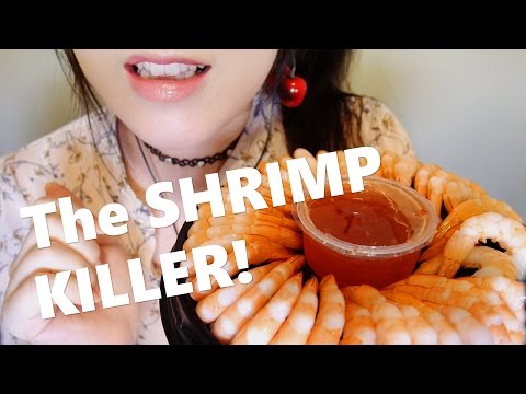 ASMR Eating Shrimp Ring 🦐쉬림프링 이팅 리얼사운드