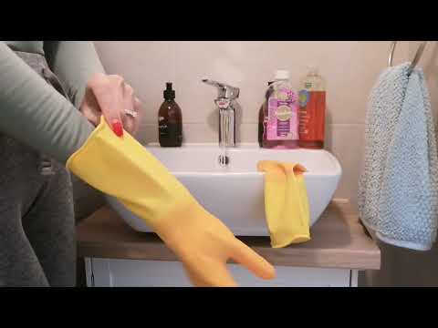 ASMR Household Cleaning The Bathroom & Recyling