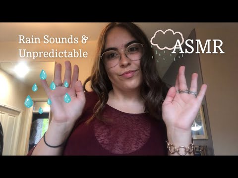 Unpredictable Triggers & Rain Sounds ASMR (fast, invisible tapping, lofi)