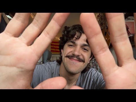 ASMR Hand Movements & Mouth Sounds during a Thunderstorm (Fast & Aggressive Lofi)