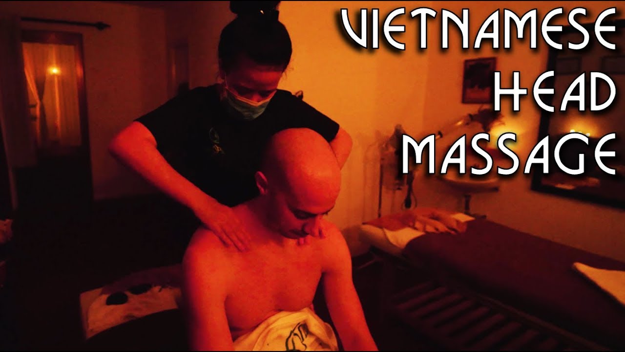💆 Vietnamese Girl | Head Massage in a Dark Room | ASMR no Talking