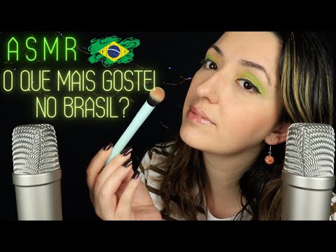 ASMR PORTUGUSE | Doing my makeup and chit chatting about Brazil