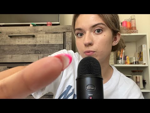 ASMR| Fast & Aggressive Mouth Sounds & Nail Tapping With Hand Movements