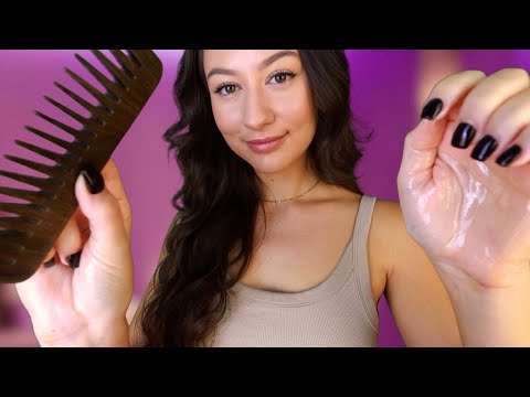 ASMR Scalp Massage & Hair Wash Treatment For SLEEP 😴 Relaxing Personal Attention & Layered Sounds