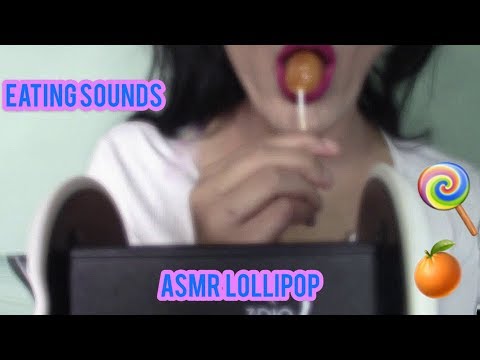 ASMR lollipop👅 🍭 eating and licking ❤ (EATING SOUNDS)🍡