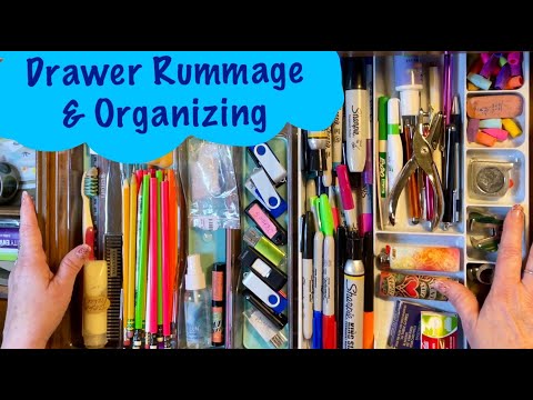 ASMR Request/Drawer Rummage & Organization (Whispered) Office supplies! No talking version tomorrow.