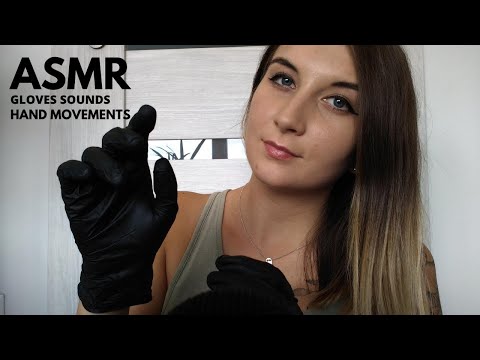 ASMR| GLOVES &  MOUTH SOUNDS WITH HAND MOVEMENTS (relaxing, for sleep)