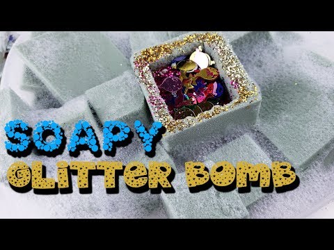 Soapy Dry Glitter Bomb Floral Foam - Satisfying Floral Foam ASMR - The ASMR Doctor