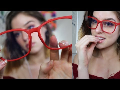 ASMR Teeth Tapping & tapping on glasses