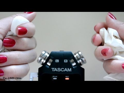 ASMR The Sounds of Medical Gloves . Close Up Sounds & Visuals