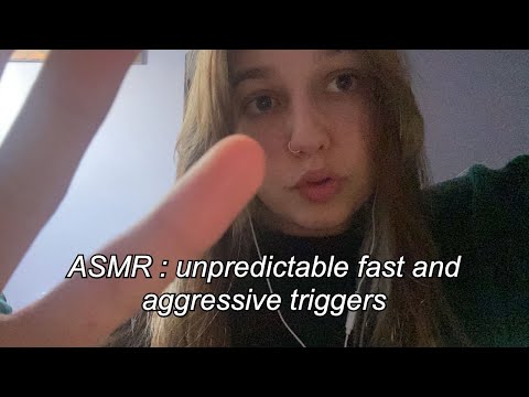ASMR | unpredictable up close triggers (mouth sounds, gripping, + hand sounds)