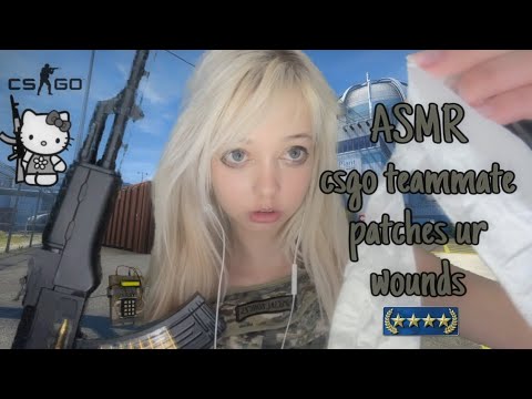 ASMR csgo teammate patches your wounds⭐️💣