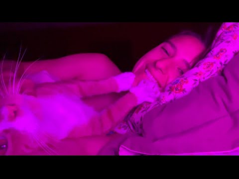 #ASMR SLEEP WITH ME 😴 PERSONAL ATTENTION/ YOU ARE SAFE WITH ME 💕 I LOVE YOU! /PURRING🐱🧡