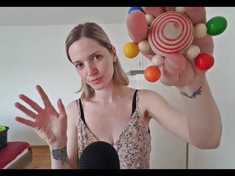 ASMR pure fast and aggressive triggers with wooden items, hand sounds, whispering, tongue clicking