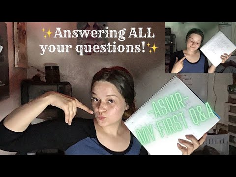 ASMR my first Q & A !!