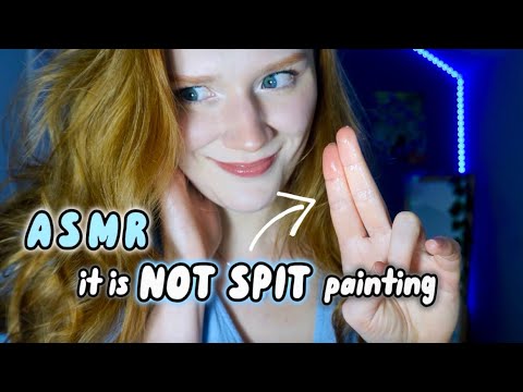 ASMR 👅 spit painting, but it is NOT SALIVA 😌